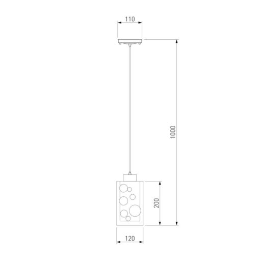 Подвесной светильник Eurosvet 50000/1 хром