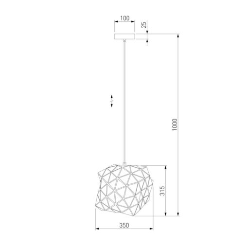 Подвесной светильник Eurosvet 50169/1 хром