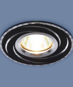 Встраиваемый светильник Elektrostandard 2002 MR16 BK/SL черный/серебро a031341