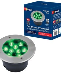 Ландшафтный светодиодный светильник Uniel ULU-B12A-9W/Green IP67 Grey UL-00006825