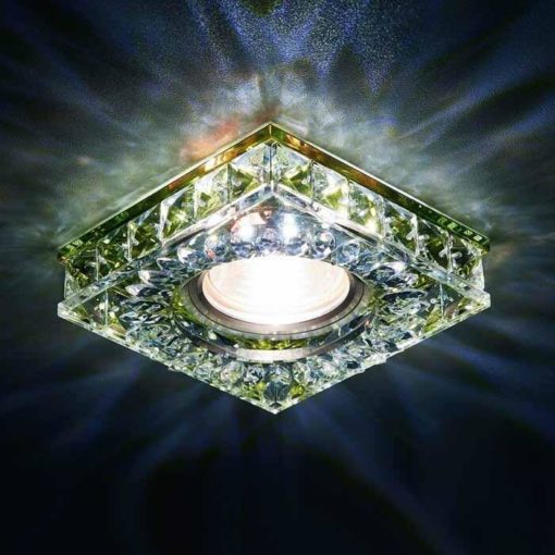 Встраиваемый светильник Ambrella light Crystal Led S251 GD