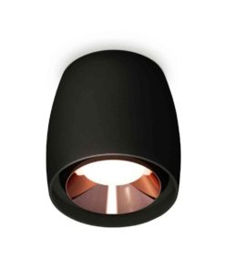 Комплект накладного светильника Ambrella light Techno Spot XS1142005 SBK/PPG черный песок/золото розовое полированное (C1142, N7035)