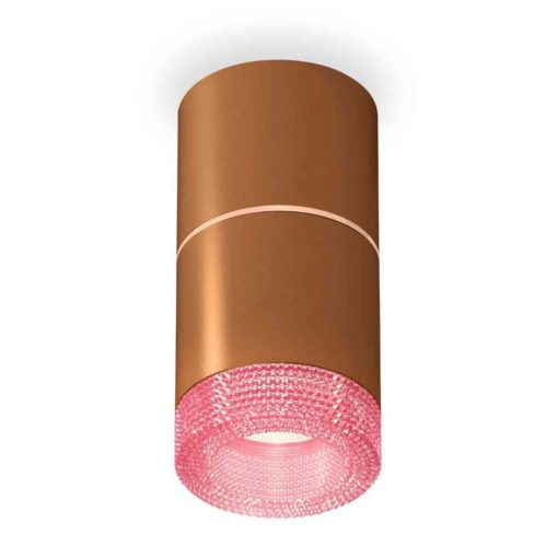 Комплект накладного светильника Ambrella light Techno Spot XS7404082 SCF/PI кофе песок/розовый (C7404, A2073, C7404, N7193)