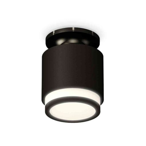 Комплект накладного светильника Ambrella light Techno Spot XS7511063 SBK/PBK/FR черный песок/черный полированный/белый матовый (N7926, C7511, N7121)