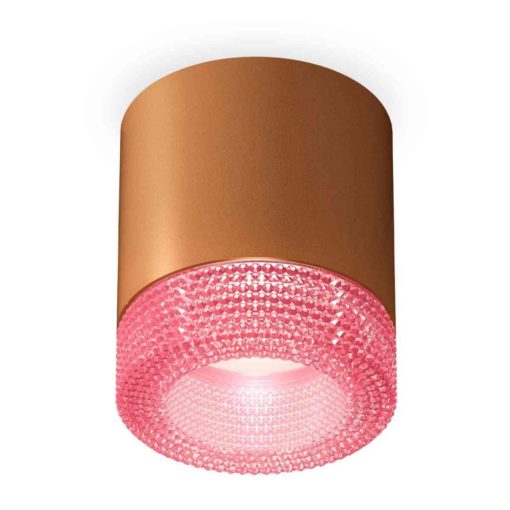 Комплект накладного светильника Ambrella light Techno Spot XS7404030 SCF/PI кофе песок/розовый (C7404, N7193)