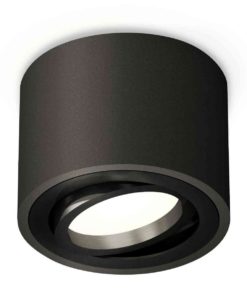 Комплект накладного светильника Ambrella light Techno Spot XS7511002 SBK/PBK черный песок/черный полированный (C7511, N7002)