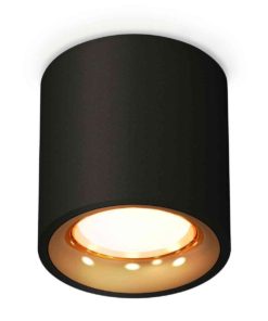 Комплект накладного светильника Ambrella light Techno Spot XS7532024 SBK/PYG черный песок/золото желтое полированное (C7532, N7014)