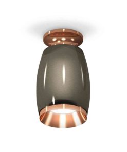 Комплект накладного светильника Ambrella light Techno Spot XS1123044 DCH/PPG черный хром/золото розовое полированное (N6906, C1123, N7035)