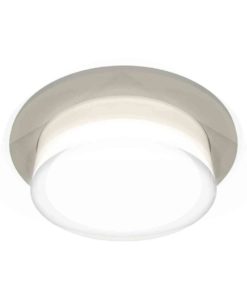 Комплект встраиваемого светильника Ambrella light Techno Spot XC7623040 SGR/FR/CL серый песок/белый матовый/прозрачный (C7623, N7160)