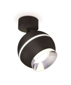 Комплект накладного светильника Ambrella light Techno Spot XM1102002 SBK/PBK черный песок/серебро полированное (A2210, C1102, N7032)