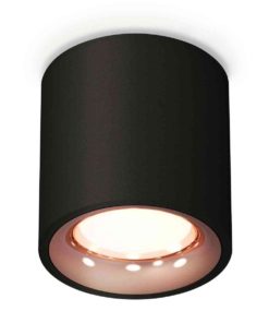 Комплект накладного светильника Ambrella light Techno Spot XS7532025 SBK/PPG черный песок/золото розовое полированное (C7532, N7015)