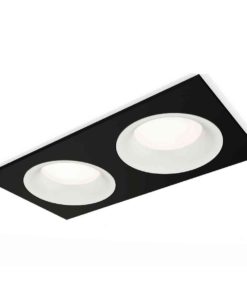 Комплект встраиваемого светильника Ambrella light Techno Spot XC7636001 SBK/SWH черный песок/белый песок (C7636, N7010)