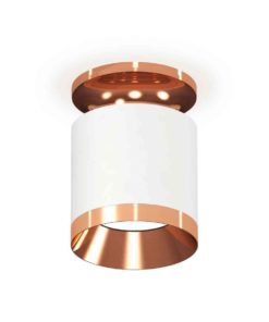 Комплект накладного светильника Ambrella light Techno Spot XS7401141 SWH/PPG белый песок/золото розовое полированное (N7930, C7401, N7035)
