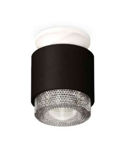 Комплект накладного светильника Ambrella light Techno Spot XS7511042 SBK/SWH/CL черный песок/белый песок/прозрачный (N7925, C7511, N7191)