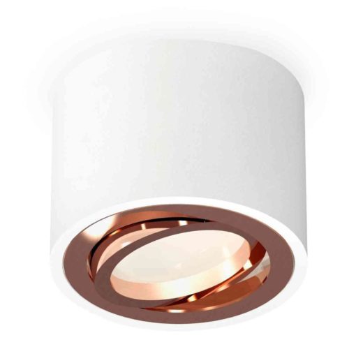 Комплект накладного светильника Ambrella light Techno Spot XS7510005 SWH/PPG белый песок/золото розовое полированное (C7510, N7005)