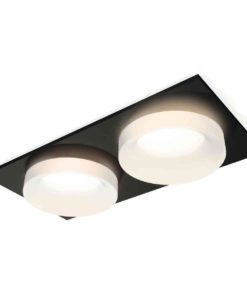 Комплект встраиваемого светильника Ambrella light Techno Spot XC7636044 SBK/FR черный песок/белый матовый (C7636, N7165)