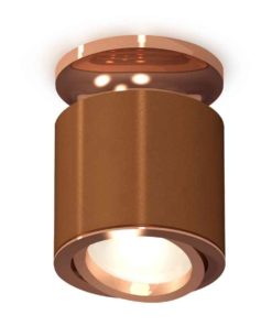 Комплект накладного светильника Ambrella light Techno Spot XS7404140 SCF/PPG кофе песок/золото розовое полированное (N7930, C7404, N7005)