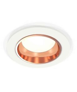 Комплект встраиваемого светильника Ambrella light Techno Spot XC6512005 SWH/PPG белый песок/золото розовое полированное (C6512, N6114)
