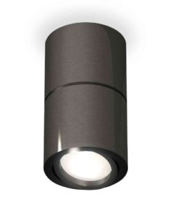 Комплект накладного светильника Ambrella light Techno Spot XS7403060 DCH/PBK черный хром/черный полированное (C7403, A2071, C7403, N7002)