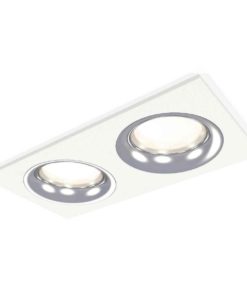 Комплект встраиваемого светильника Ambrella light Techno Spot XC7635003 SWH/PSL белый песок/серебро полированное (C7635, N7012)