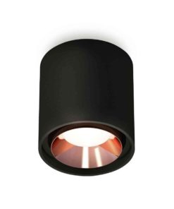 Комплект накладного светильника Ambrella light Techno Spot XS7723005 SBK/PPG черный песок/золото розовое полированное (C7723, N7035)