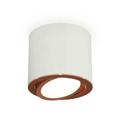 Комплект накладного светильника Ambrella light Techno Spot XS7401005 SWH/PPG белый песок/золото розовое полированное (C7401, N7005)