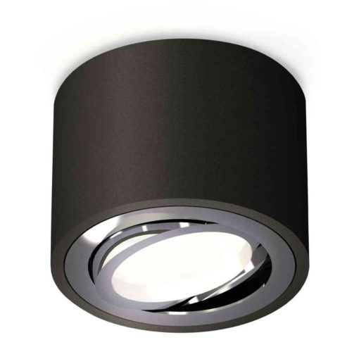 Комплект накладного светильника Ambrella light Techno Spot XS7511003 SBK/PSL черный песок/серебро полированное (C7511, N7003)