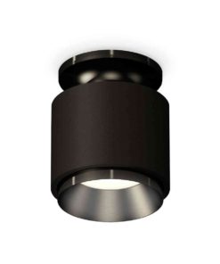 Комплект накладного светильника Ambrella light Techno Spot XS7511060 SBK/PBK черный песок/черный полированный (N7926, C7511, N7031)