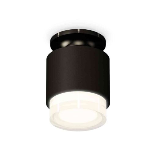 Комплект накладного светильника Ambrella light Techno Spot XS7511065 SBK/PBK/FR черный песок/черный полированный/белый матовый (N7926, C7511, N7160)