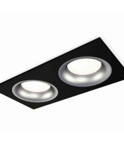 Комплект встраиваемого светильника Ambrella light Techno Spot XC7636004 SBK/MCH черный песок/хром матовый (C7636, N7013)