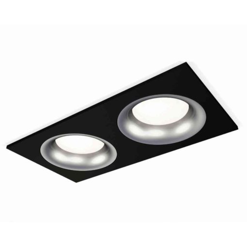 Комплект встраиваемого светильника Ambrella light Techno Spot XC7636004 SBK/MCH черный песок/хром матовый (C7636, N7013)