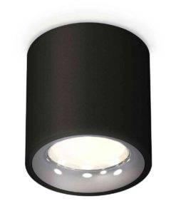 Комплект накладного светильника Ambrella light Techno Spot XS7532022 SBK/PSL черный песок/серебро полированное (C7532, N7012)