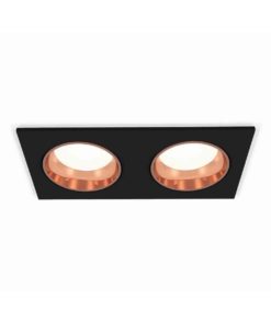 Комплект встраиваемого светильника Ambrella light Techno Spot XC6526005 SBK/PPG черный песок/золото розовое полированное (C6526, N6114)