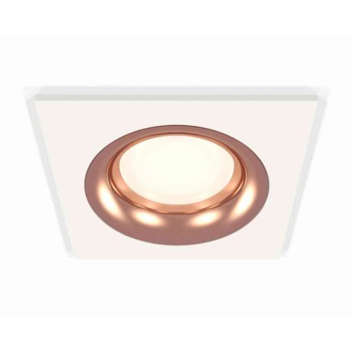 Комплект встраиваемого светильника Ambrella light Techno Spot XC7631006 SWH/PPG белый песок/золото розовое полированное (C7631, N7015)
