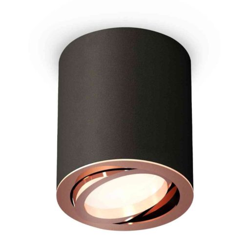 Комплект накладного светильника Ambrella light Techno Spot XS7422004 SBK/PPG черный песок/золото розовое полированное (C7422, N7005)