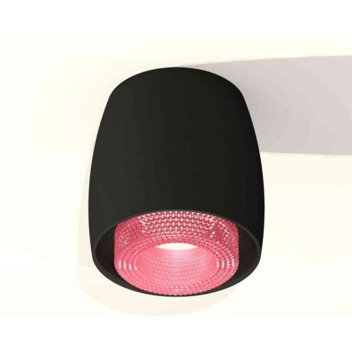 Комплект накладного светильника Ambrella light Techno Spot XS1142022 SBK/PI черный песок/розовый (C1142, N7193)