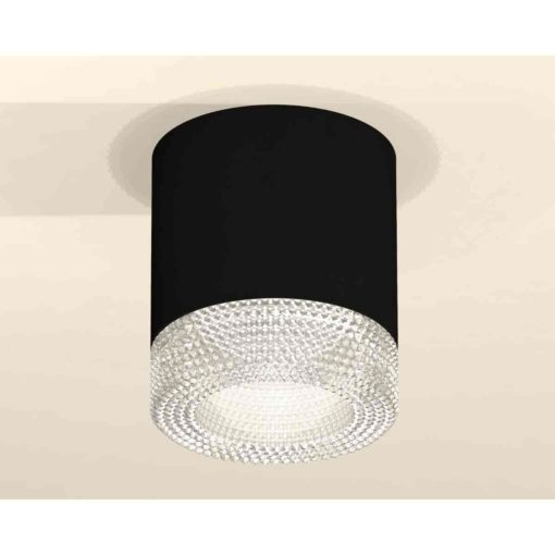 Комплект накладного светильника Ambrella light Techno Spot XS7402010 SBK/CL черный песок/прозрачный (C7402, N7191)