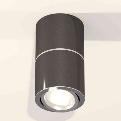 Комплект накладного светильника Ambrella light Techno Spot XS7403040 DCH/PSL черный хром/серебро полированное (C7403, A2070, C7403, N7003)
