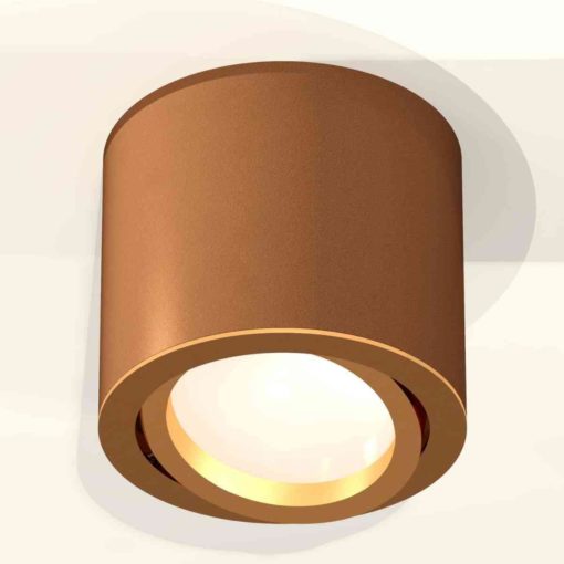 Комплект накладного светильника Ambrella light Techno Spot XS7404001 SCF/PYG кофе песок/золото желтое полированное (C7404, N7004)