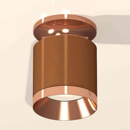 Комплект накладного светильника Ambrella light Techno Spot XS7404141 SCF/PPG кофе песок/золото розовое полированное (N7930, C7404, N7035)