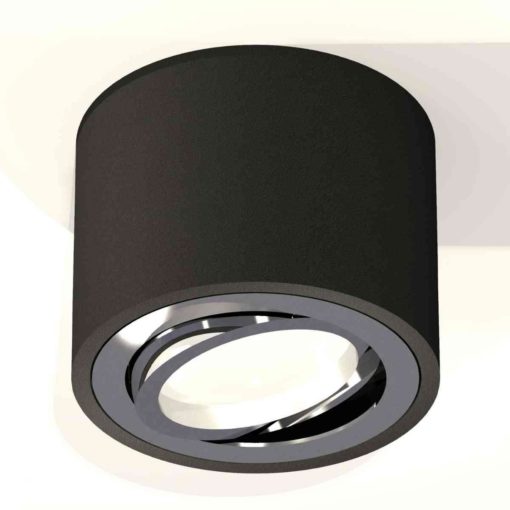 Комплект накладного светильника Ambrella light Techno Spot XS7511003 SBK/PSL черный песок/серебро полированное (C7511, N7003)