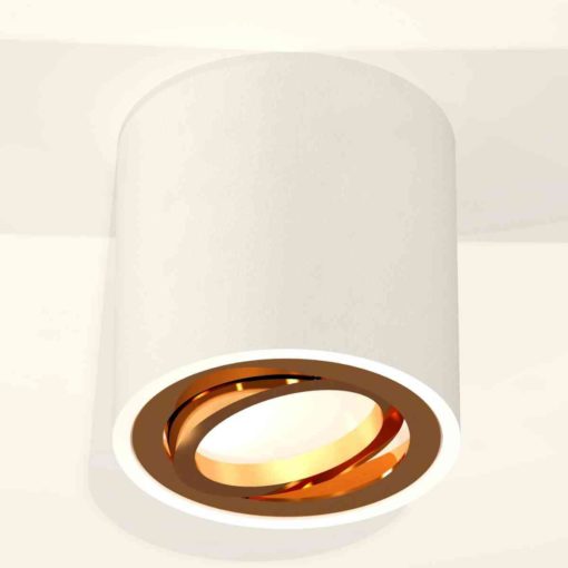 Комплект накладного светильника Ambrella light Techno Spot XS7531004 SWH/PYG белый песок/золото желтое полированное (C7531, N7004)