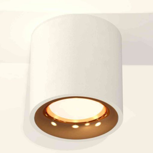Комплект накладного светильника Ambrella light Techno Spot XS7531024 SWH/PYG белый песок/золото желтое полированное (C7531, N7014)