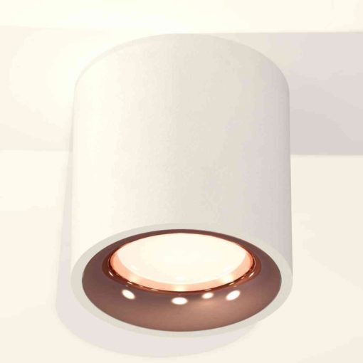 Комплект накладного светильника Ambrella light Techno Spot XS7531025 SWH/PPG белый песок/золото розовое полированное (C7531, N7015)
