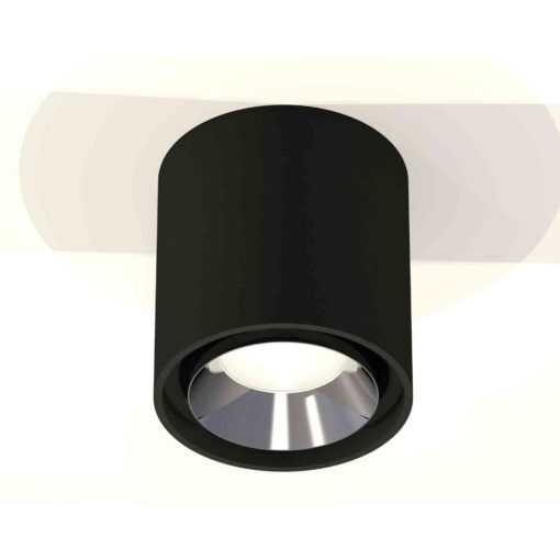 Комплект накладного светильника Ambrella light Techno Spot XS7723003 SBK/PSL черный песок/серебро полированное (C7723, N7032)