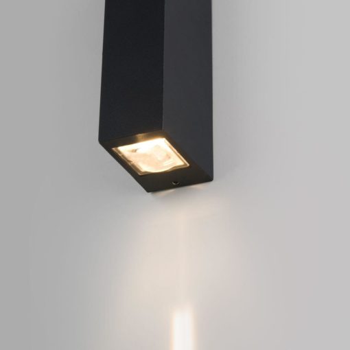 Уличный настенный светодиодный светильник Elektrostandard Blaze 35136/W черный a057050