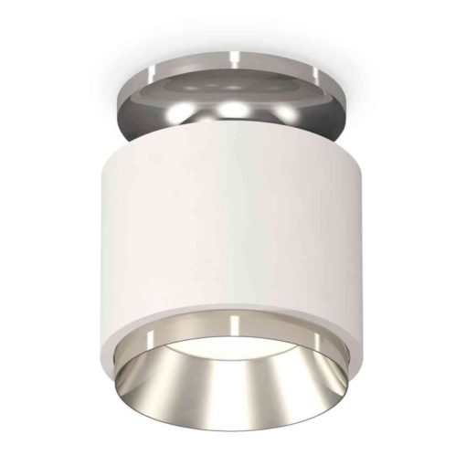 Комплект накладного светильника Ambrella light Techno Spot XS7510080 SWH/PSL белый песок/серебро полированное (N7927, C7510, N7032)