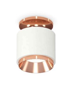 Комплект накладного светильника Ambrella light Techno Spot XS7510140 SWH/PPG белый песок/золото розовое полированное (N7930, C7510, N7035)