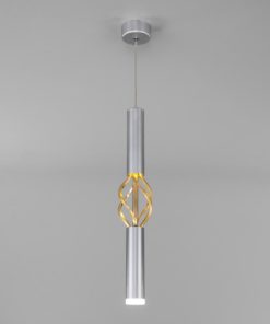 Подвесной светодиодный светильник Eurosvet Lance 50191/1 LED матовое серебро/матовое золото