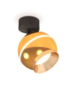Комплект накладного светильника Ambrella light Techno Spot XM1105002 PYG/SBK золото желтое полированное/черный песок (A2210,C1105,N7034)